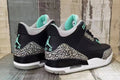 Jordan 3 Men's Shoes - Black and Light Green