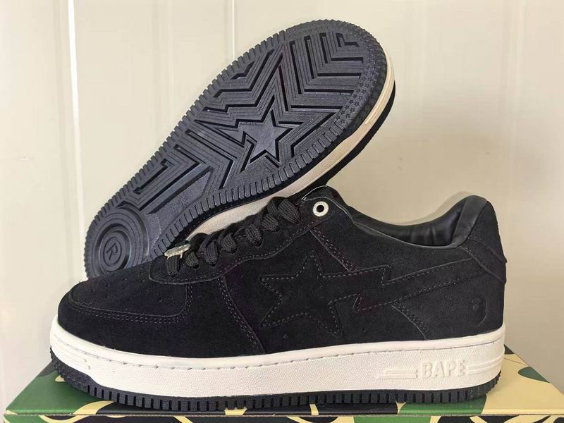 BAPE STA Black Low-Top Sneakers