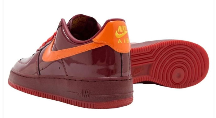 Nike Air Force 1 Low "Red Patent" Sneakers
