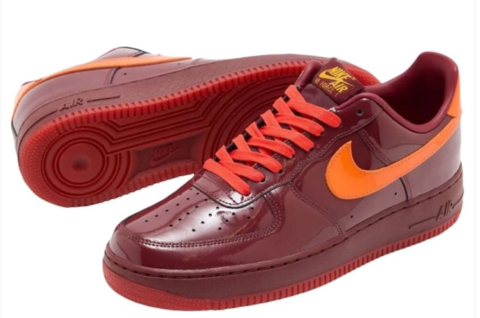 Nike Air Force 1 Low "Red Patent" Sneakers